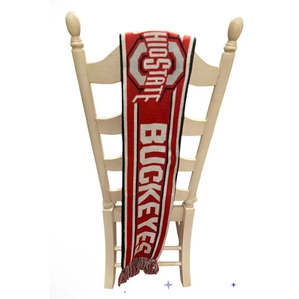 Ohio State Buckeyes Knit Scarf Reversible Battle Cry Unisex
